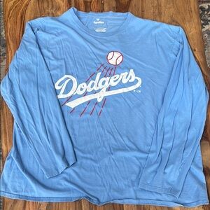 Blue Dodgers Long Sleeve Shirt fanatics, men's xxl